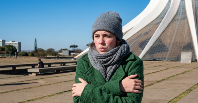 Frio Cortante: Ventos Intensos Fazem Temperatura em Brasília Cair para 16°C Neste Sábado