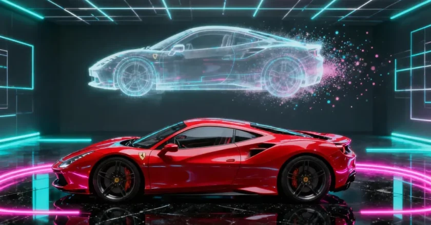 Ferrari apresenta seu primeiro carro elétrico, fazendo referência ao icônico projeto do Apple Car que não saiu do papel