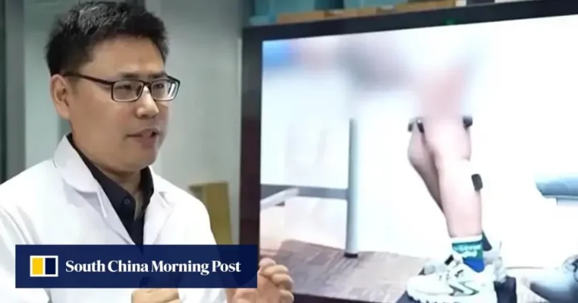 Inovador robô da China proporciona a crianças com AME a experiência de ficar em pé pela primeira vez
