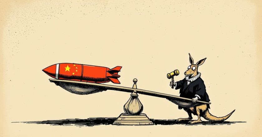 China pede que Austrália abandone critérios duplos em testes de mísseis
